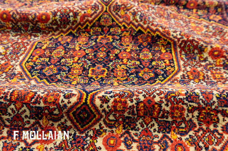 Tappeto Persiano Antico Senneh Stilizzato Multicolore n°:70322714
